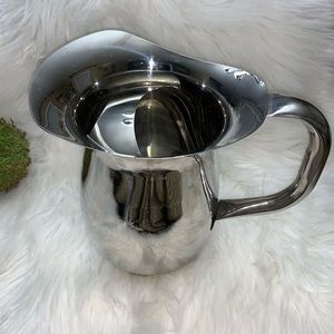 Stainless Steel Pitcher with Ice Guard